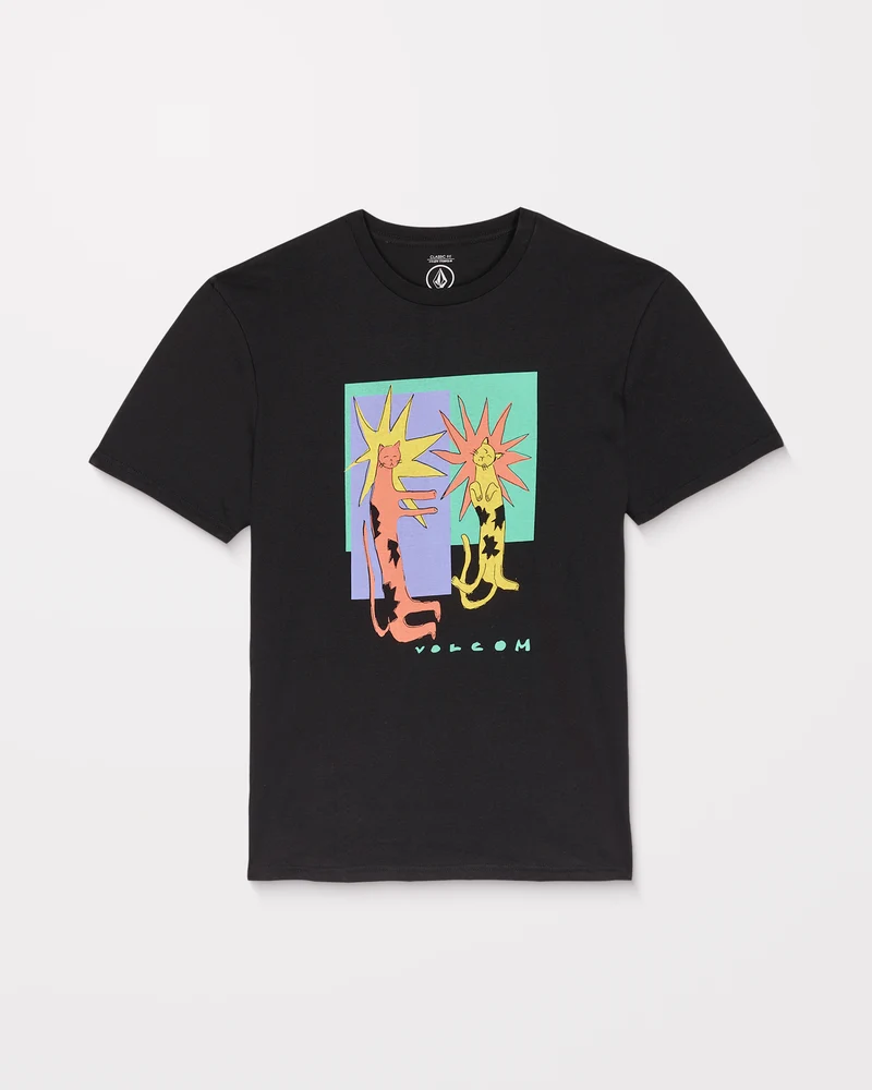Longo Cats T-Shirt - Black