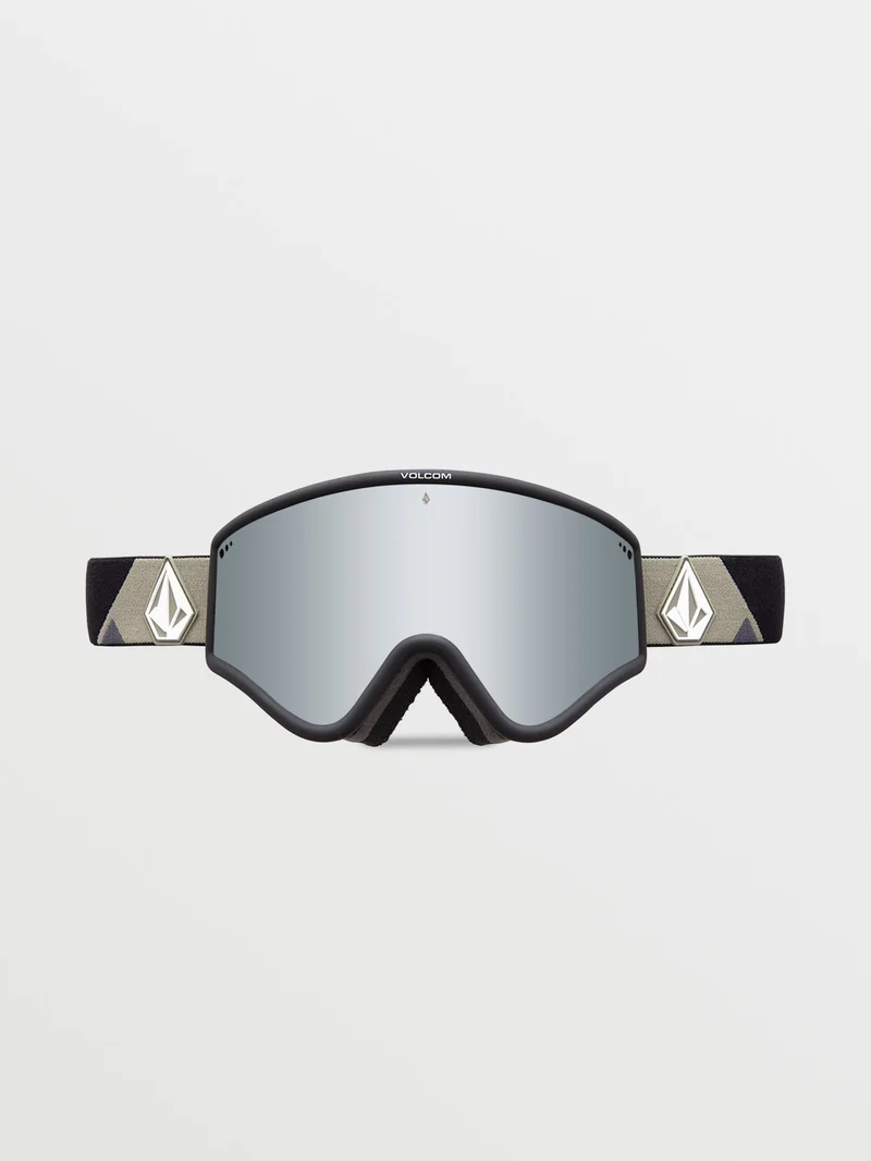 Yae Lt Military/Black Goggle (+ Bonus Lens - Yellow) - SILVER CHROME