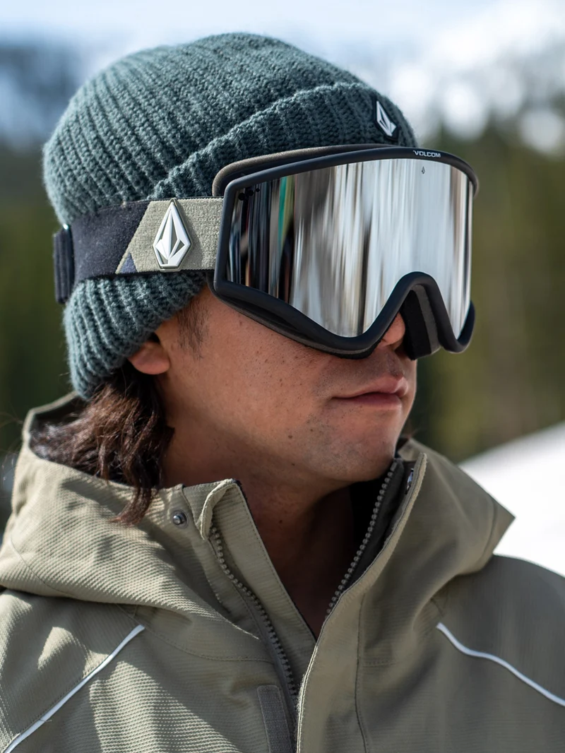 Yae Lt Military/Black Goggle (+ Bonus Lens - Yellow) - SILVER CHROME