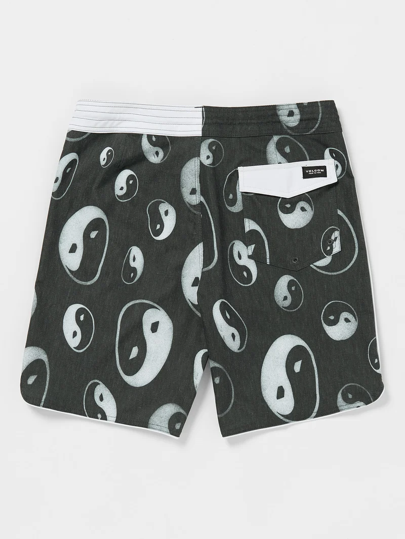 Sense Scallop Stoney 19" Boardshort - Black