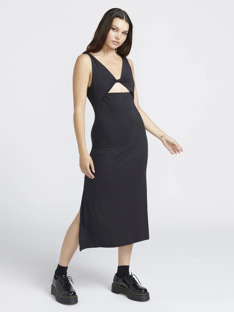 Stone Luz Kleid - Black