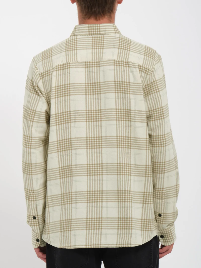 Caden Plaid Hemd - DIRTY WHITE