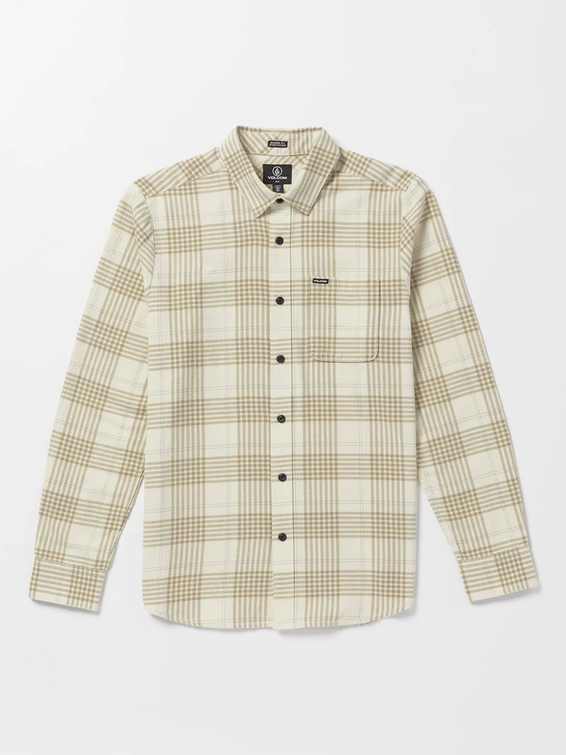 Caden Plaid Hemd - DIRTY WHITE
