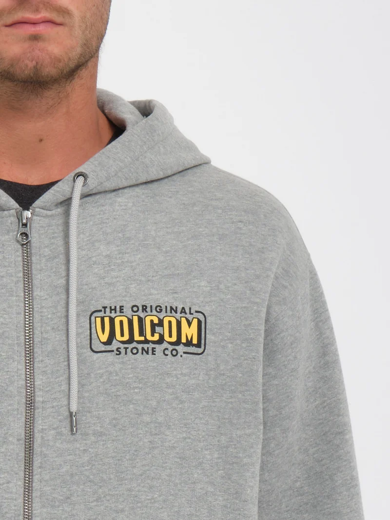 Watanite Zip Kapuzenpullover - HEATHER GREY