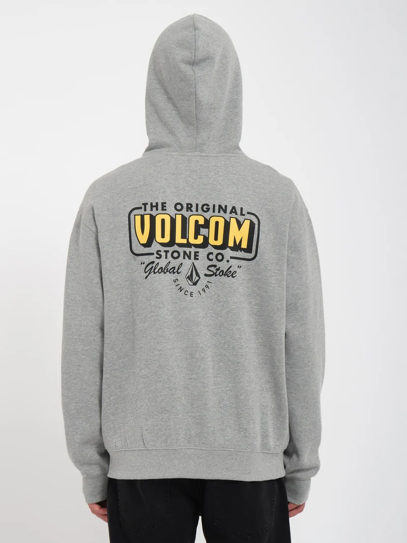 Watanite Zip Kapuzenpullover - HEATHER GREY