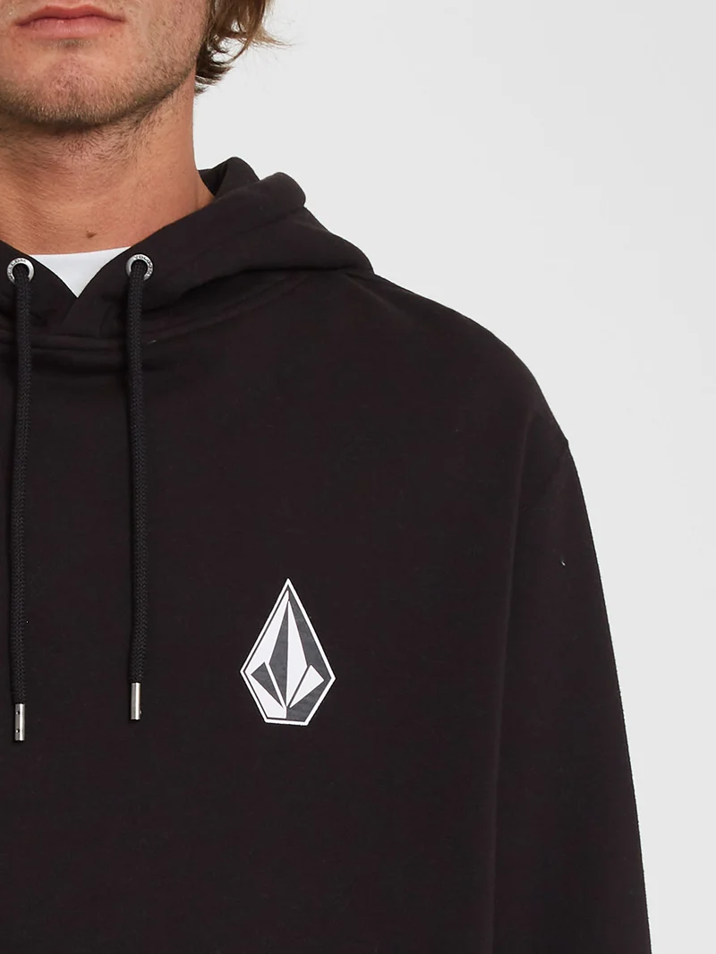 Iconic Stone Kapuzenpullover - BLACK