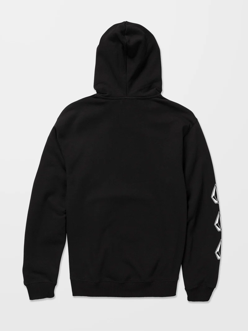 Iconic Stone Kapuzenpullover - BLACK