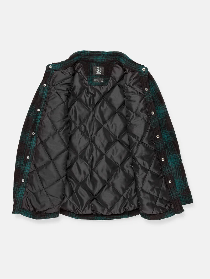 Bowered Fleece Überhemd - Evergreen - (KINDER)