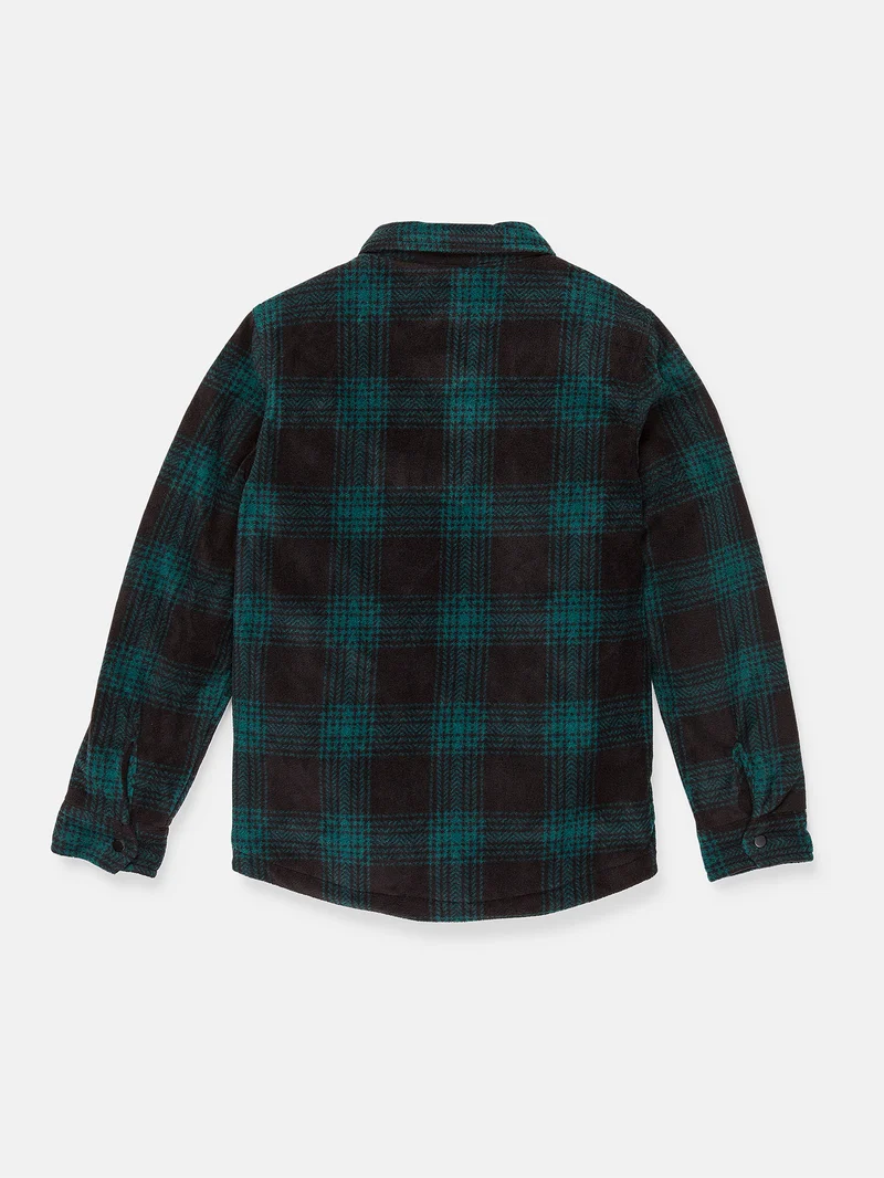 Bowered Fleece Überhemd - Evergreen - (KINDER)