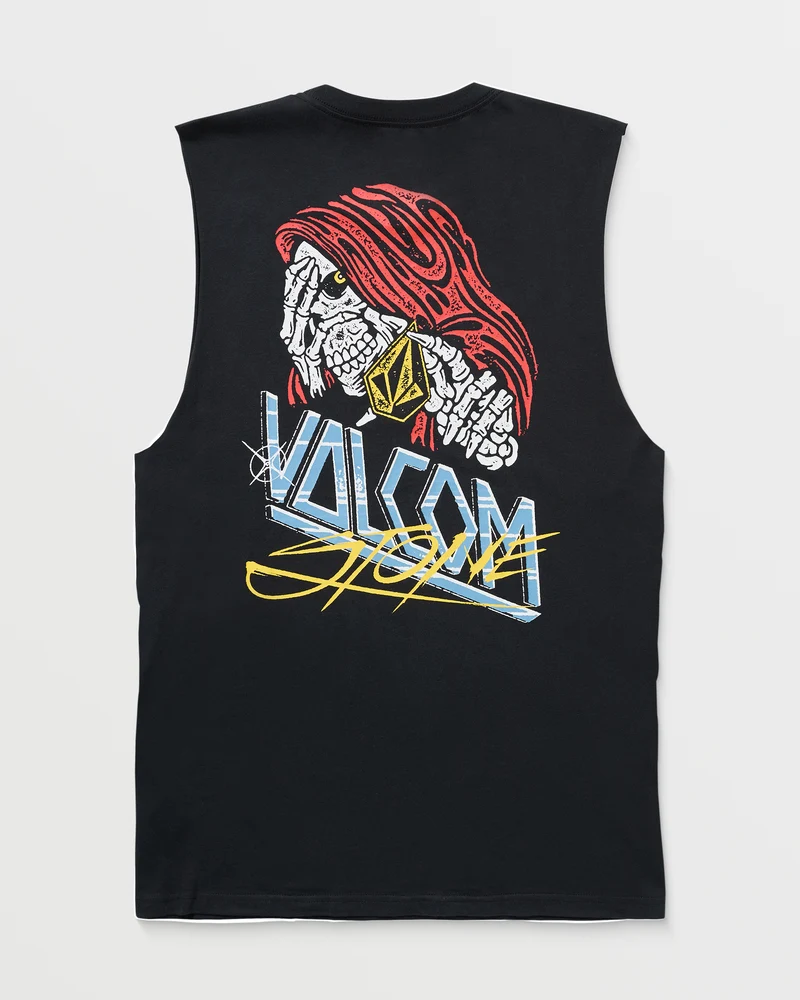 Dropped This Sleeveless T-Shirt - Antique Black