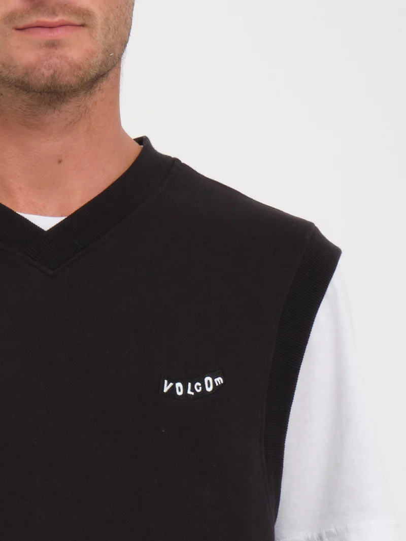 Sleeveless Sweatshirt - BLACK