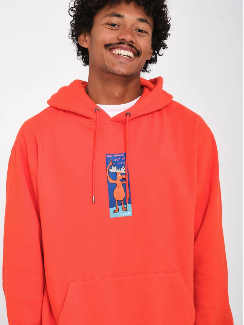 Olivmoose Hoodie - Bright Red