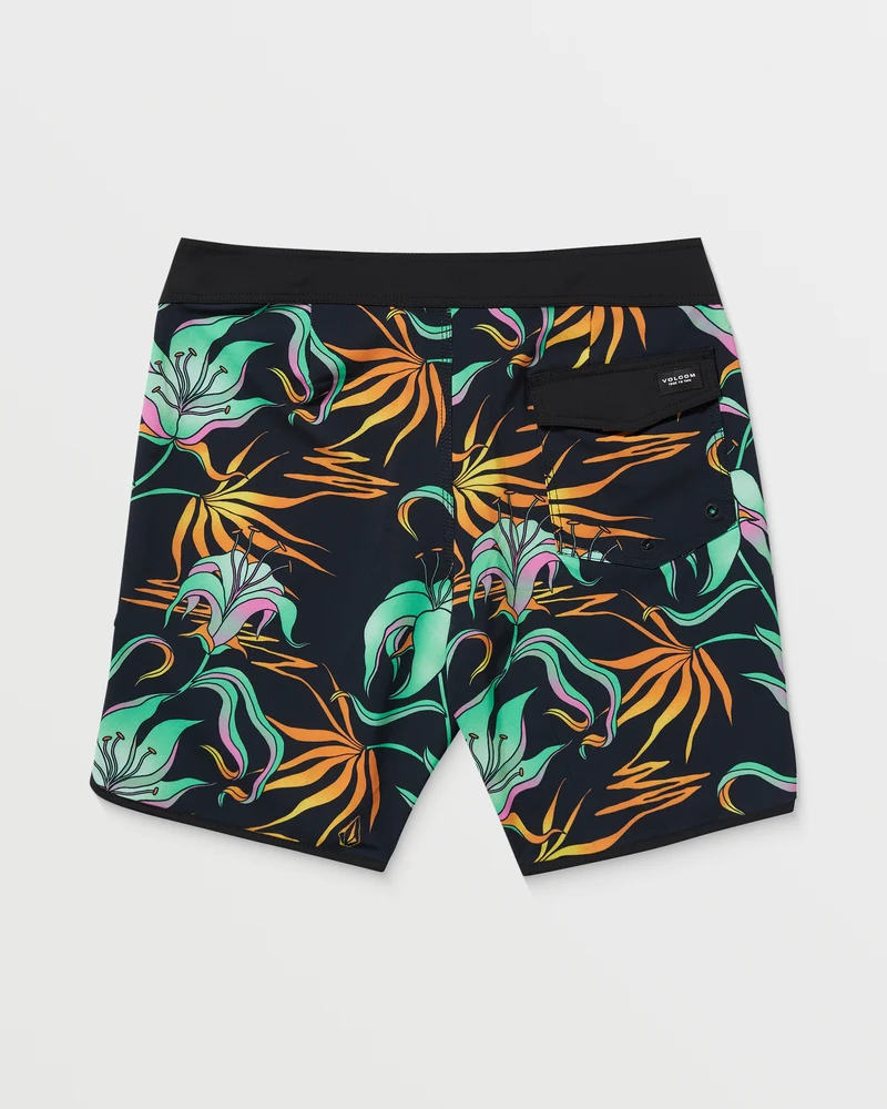 Infuse Scallop Mod 19" Boardshorts - Black Green