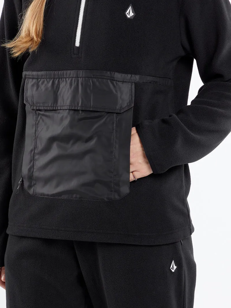 Polar Half-Zipped Sweatshirt - BLACK