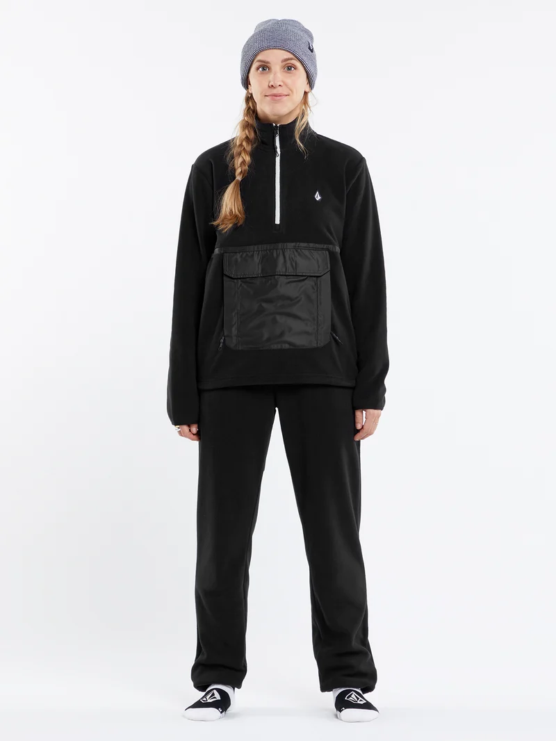 Polar Half-Zipped Sweatshirt - BLACK