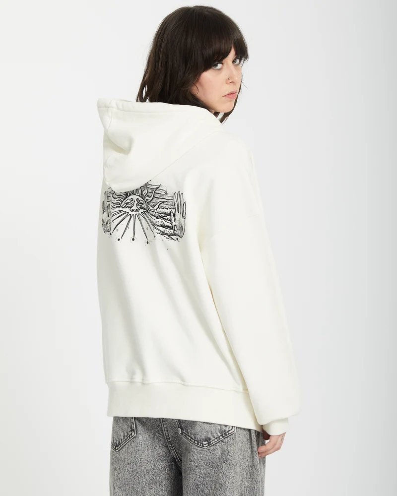 Alix Zip-up Kapuzenpullover - STAR WHITE
