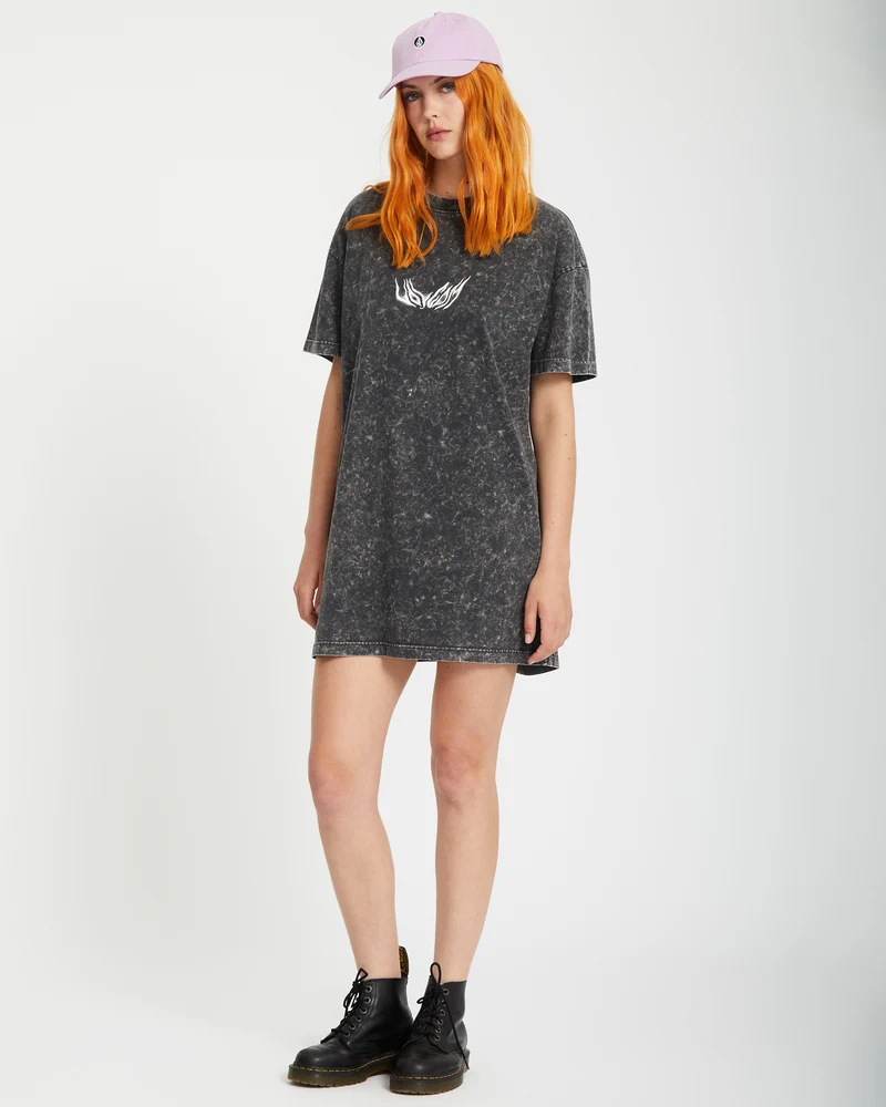 Alix Tee Kleid - VINTAGE BLACK