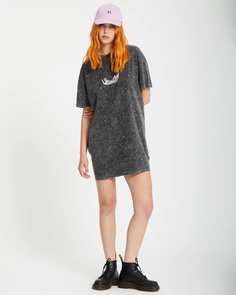 Alix Tee Kleid - VINTAGE BLACK