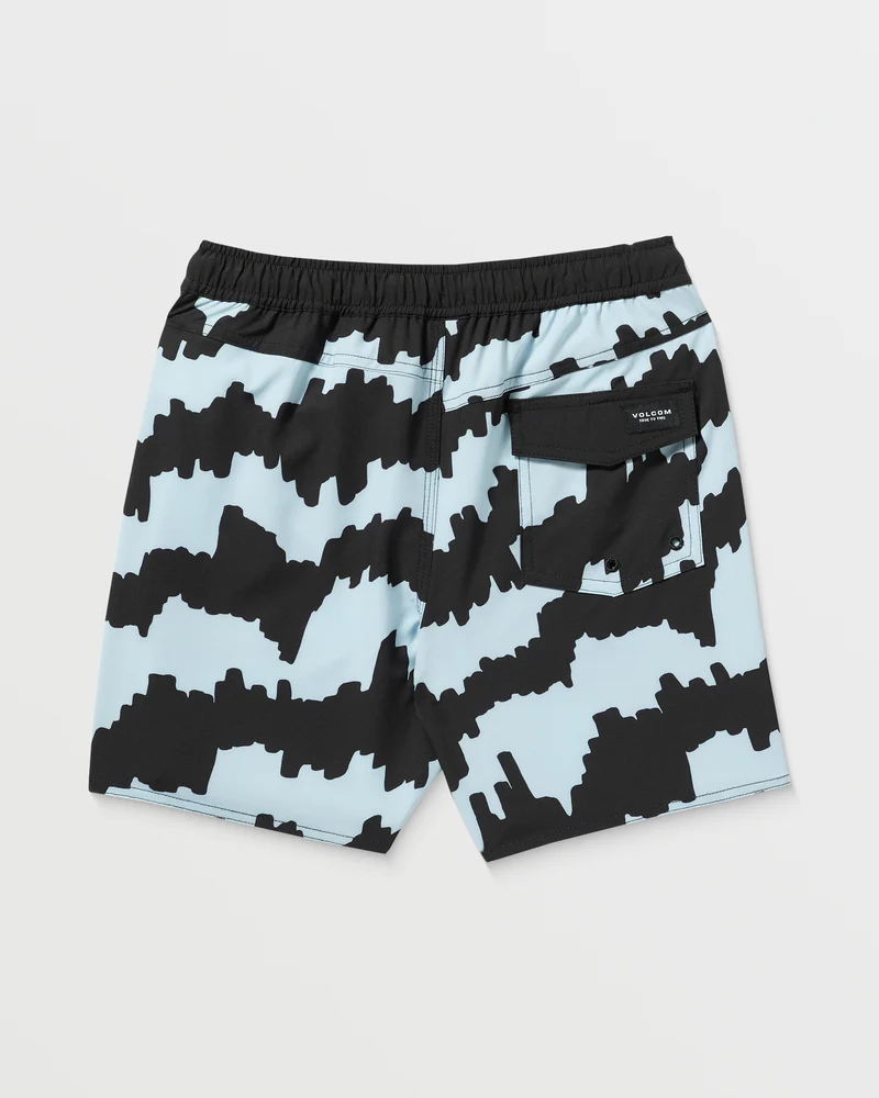 Lido Print Trunk Boardshorts - ICE BLUE - (KINDER)