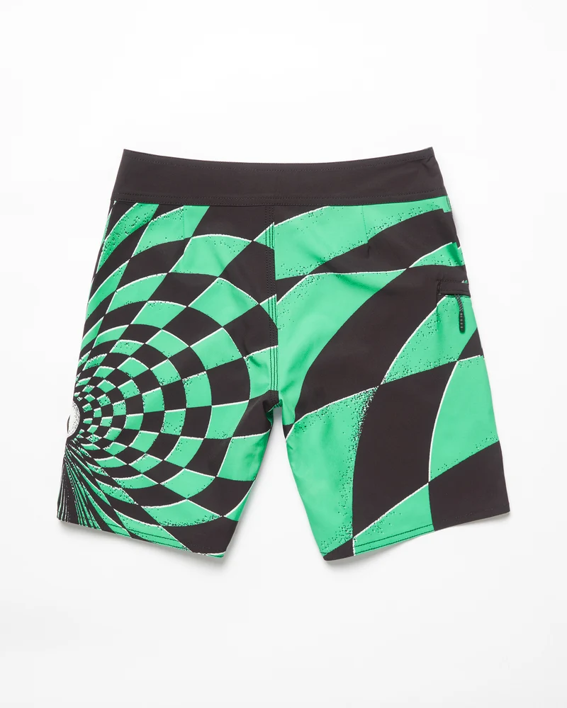 Mod Spiral Stone Shield Boardshorts - MINT - (KINDER)