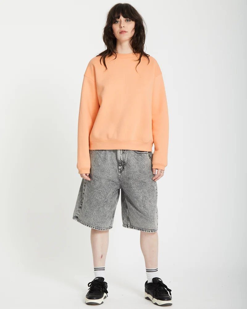 Stone Heart Up Pullover - PALE PEACH