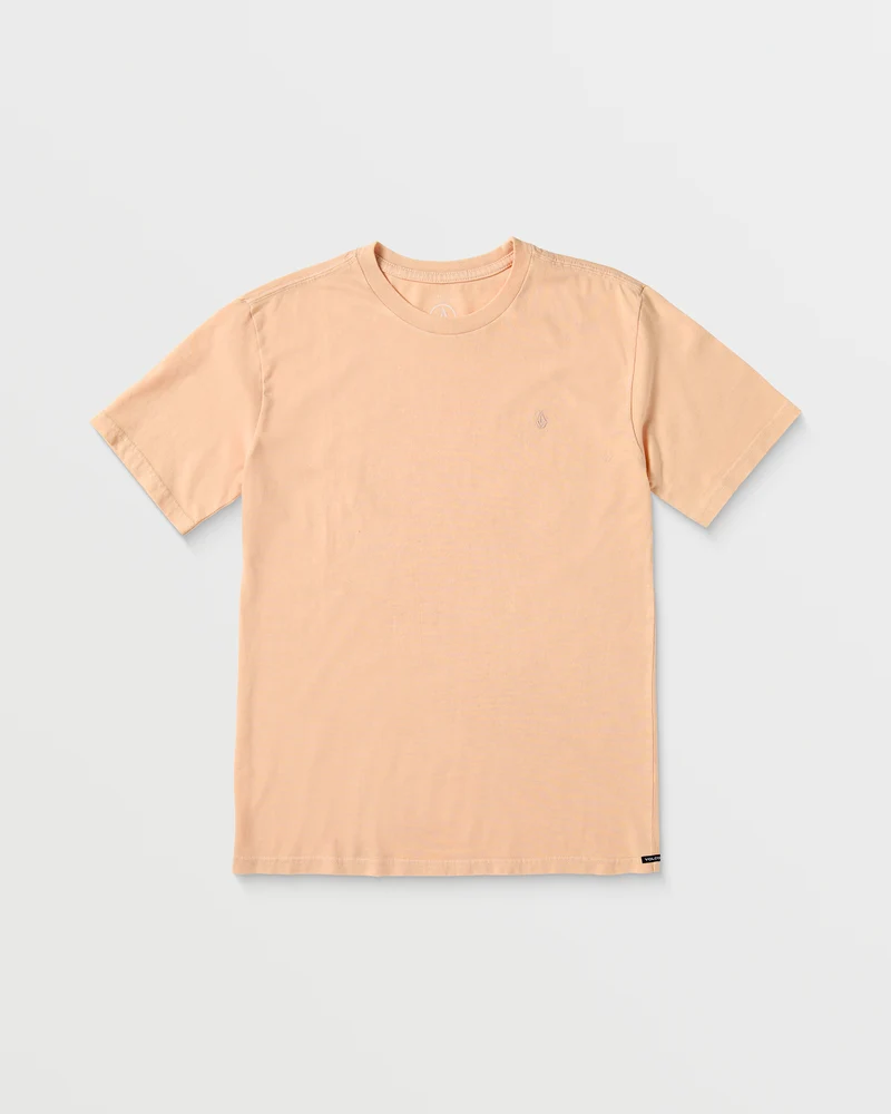 Solid Stone Emb T-shirt - PEACH - (KINDER)