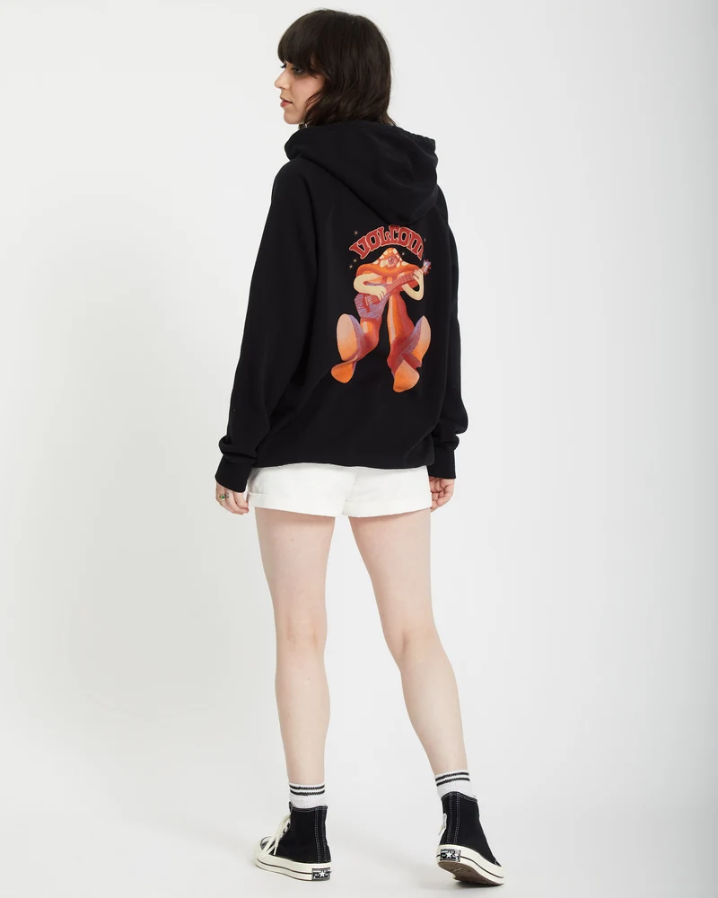 Truly Stoked Kapuzenpullover - BLACK
