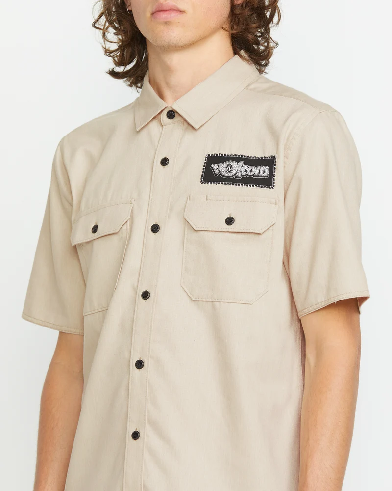 Volcom Ent Shirt - PALE KHAKI