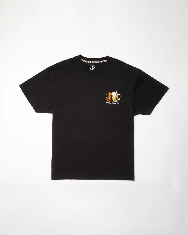 Curious Cat T-shirt - BLACK