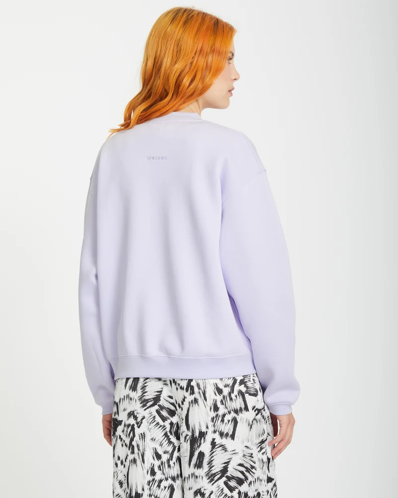 Stone Heart Up Pullover - DUSTY LAVENDER