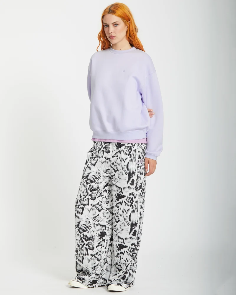 Stone Heart Up Pullover - DUSTY LAVENDER