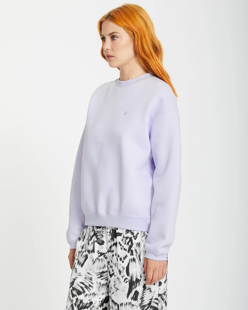 Stone Heart Up Pullover - DUSTY LAVENDER