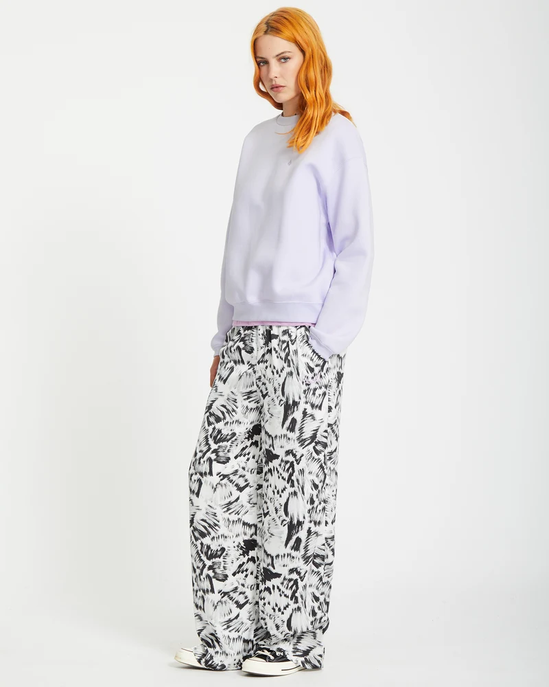 Stone Heart Up Pullover - DUSTY LAVENDER