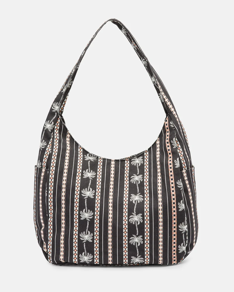 Schoolyard Canvas Hobo Tote-bag Tasche - BLACK COMBO
