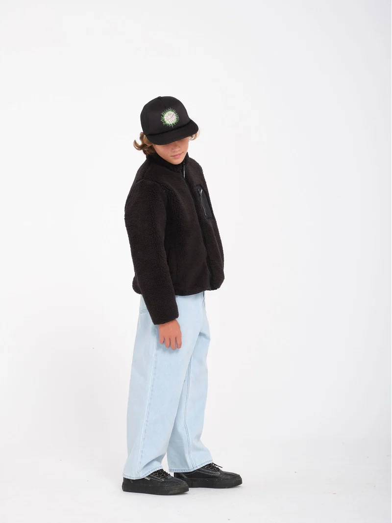 Muzzer Fuzzar Zip Sweatshirt- Black - (KINDER)