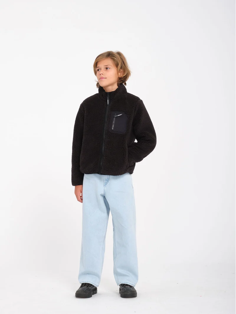 Muzzer Fuzzar Zip Sweatshirt- Black - (KINDER)