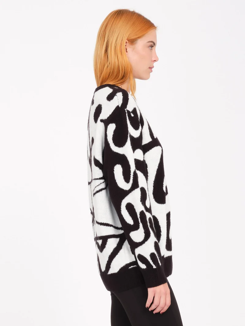 Zephyr Pullover - Black White