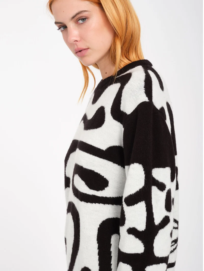 Zephyr Pullover - Black White
