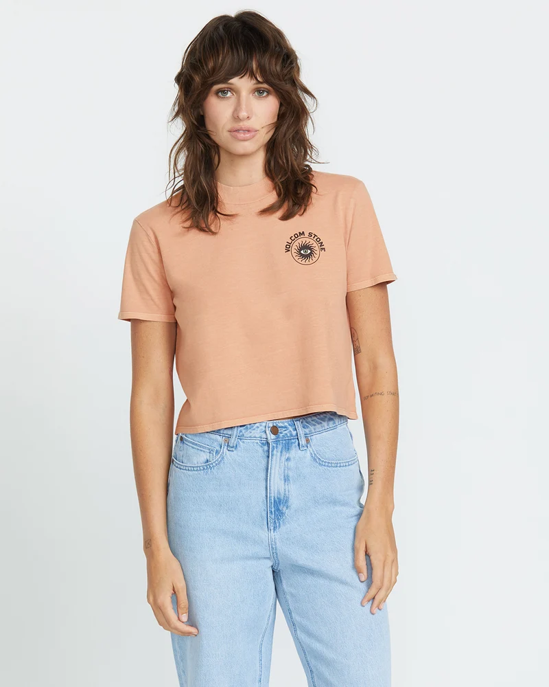 Dial T-shirt - SAND BROWN