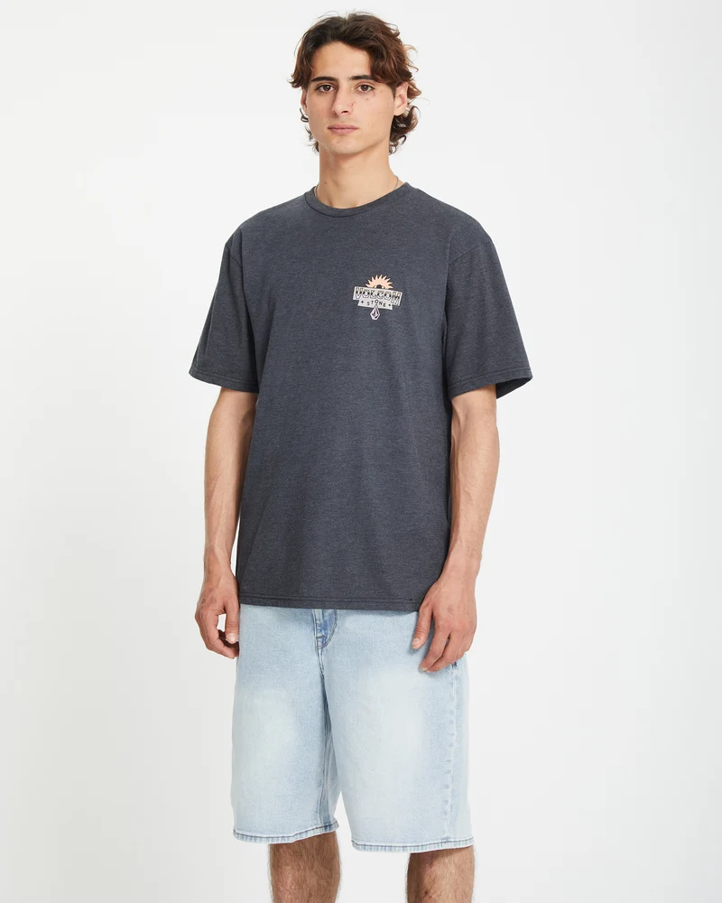 Sure Thing T-shirt - HEATHER BLACK