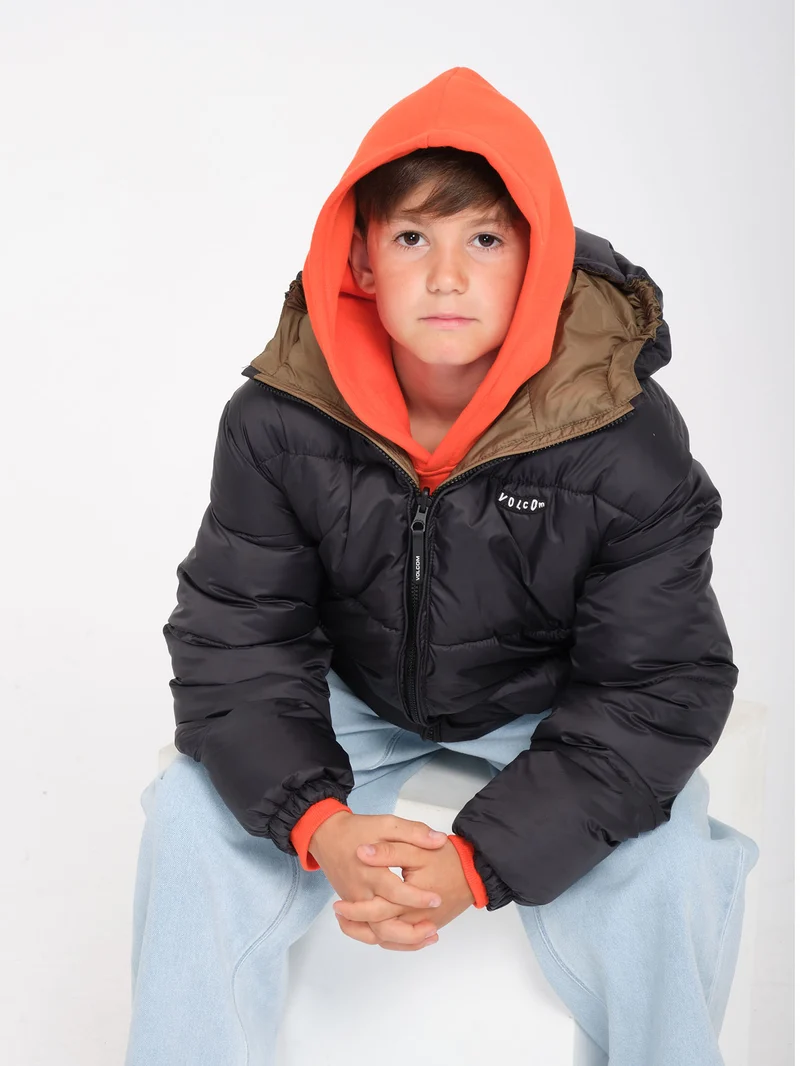 Iconic Puffjacke (Wendbar) - Black - (KINDER)