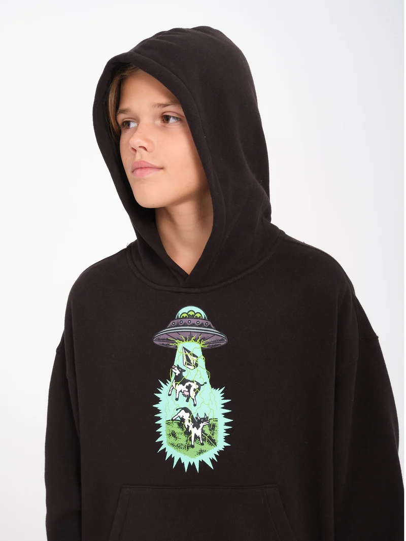 Udder Space Hoodie - Black - (KINDER)