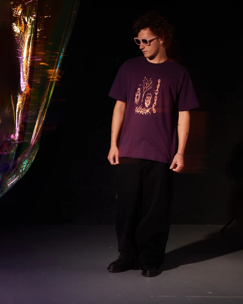 Poetic Dess T-shirt - GRAPE ROYALE