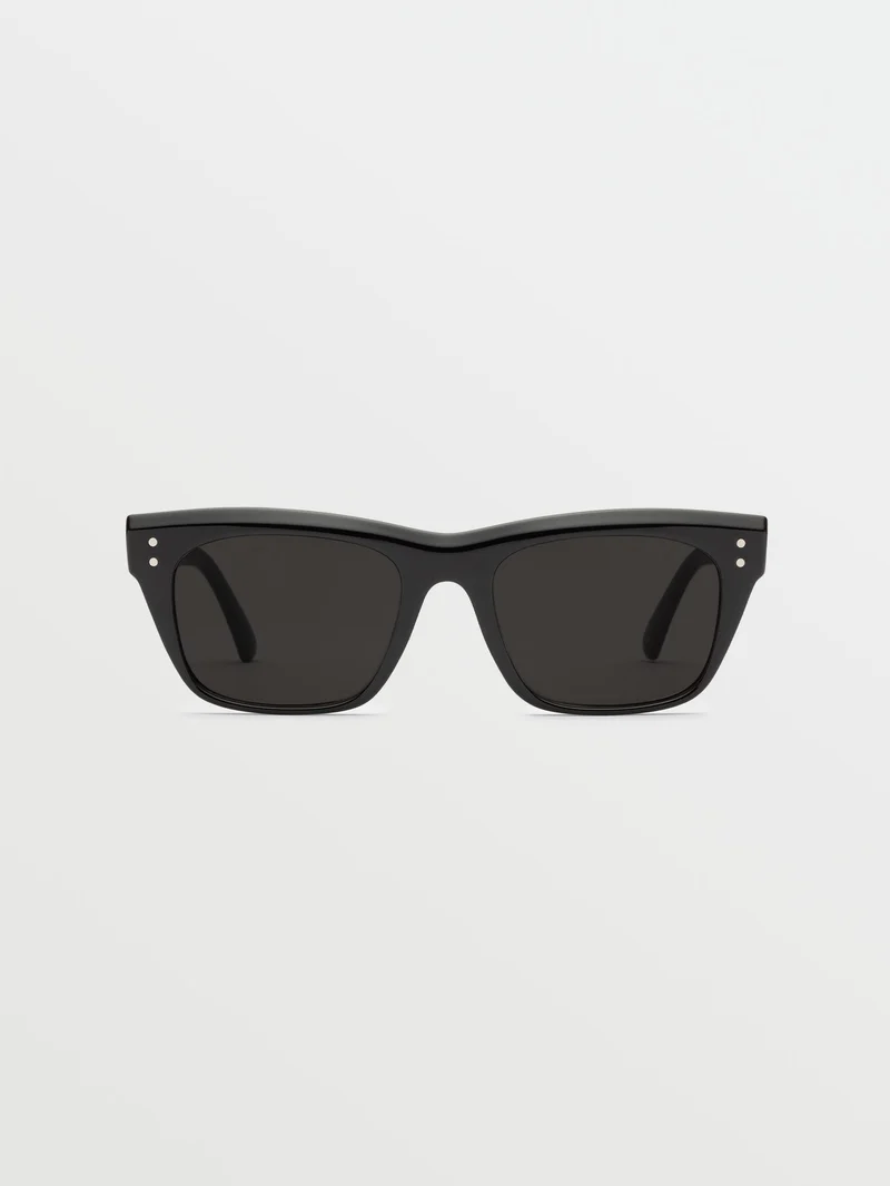 Stoneview Gloss Black Sonnenbrille (Gray Lens) - BLACK