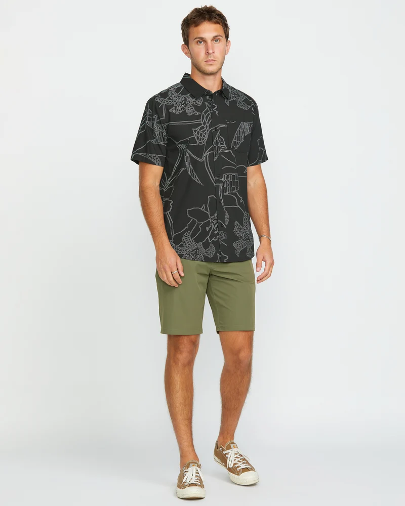 Cad Floral Shirt - STEALTH