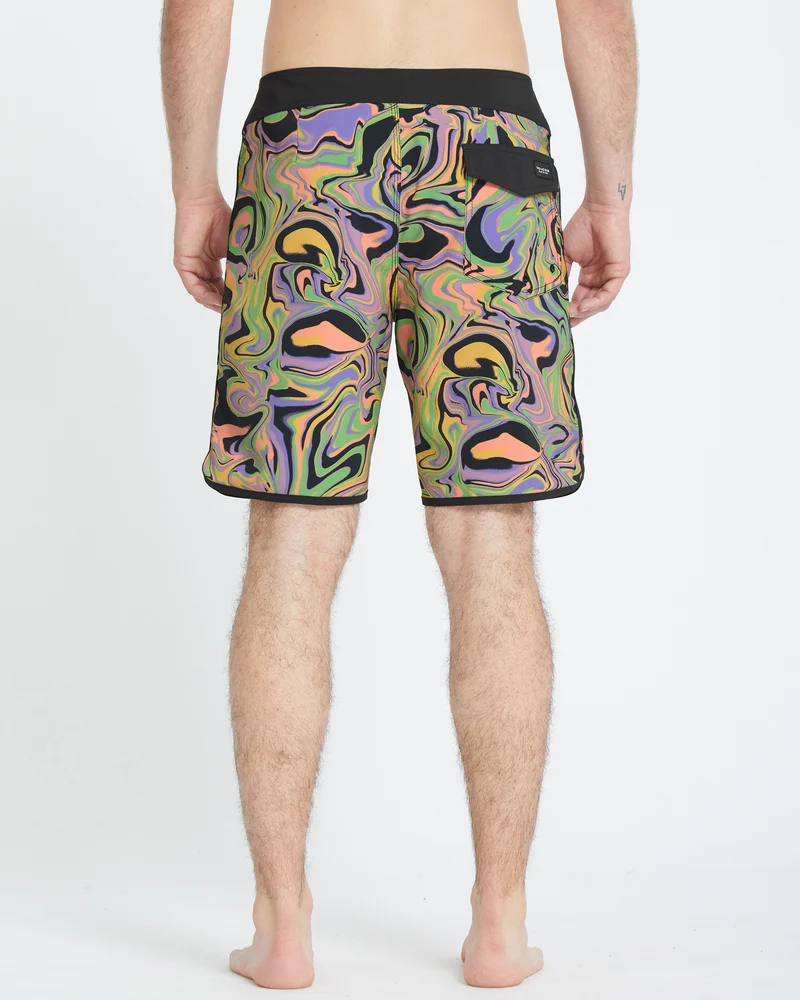 Infuse Scallop Mod 19" Boardshorts - STEEL PURPLE