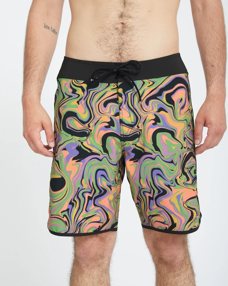 Infuse Scallop Mod 19" Boardshorts - STEEL PURPLE