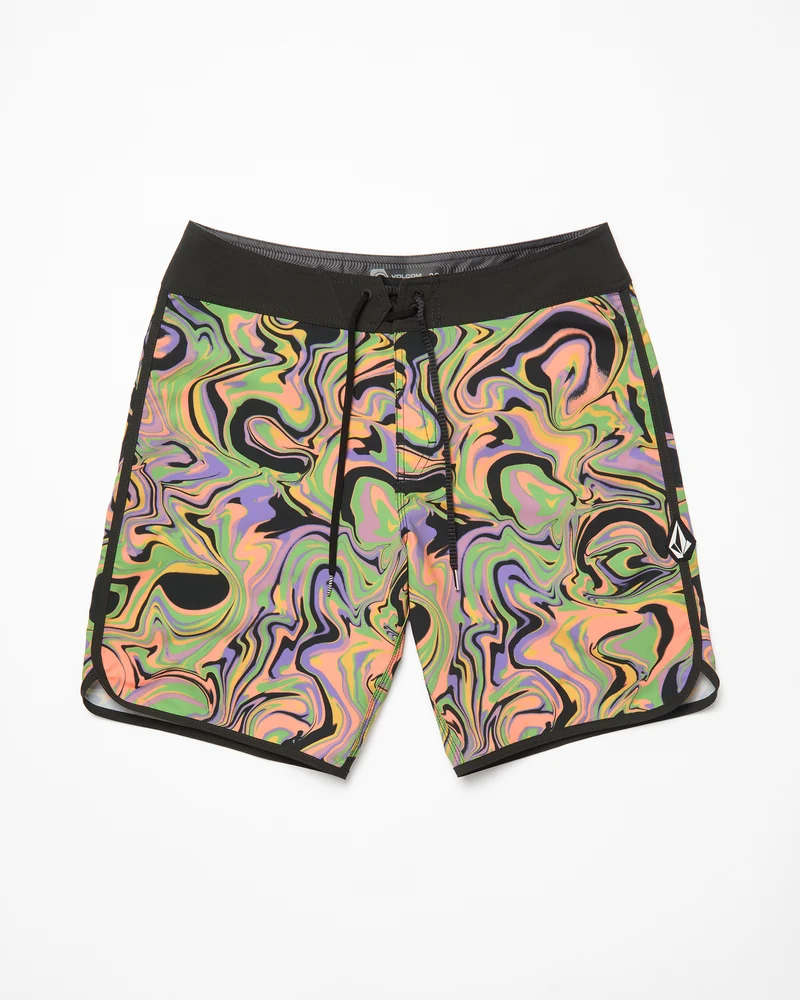 Infuse Scallop Mod 19" Boardshorts - STEEL PURPLE