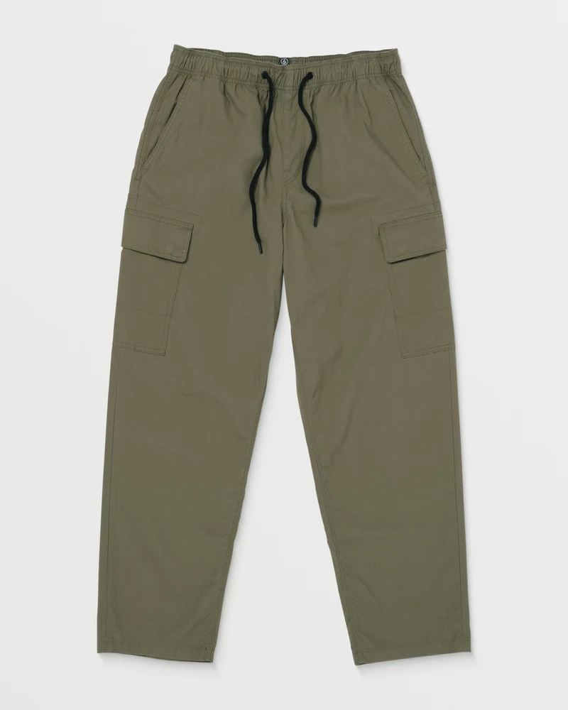 Billow Tapered Elasticated Waist Cargo - WINTERMOSS