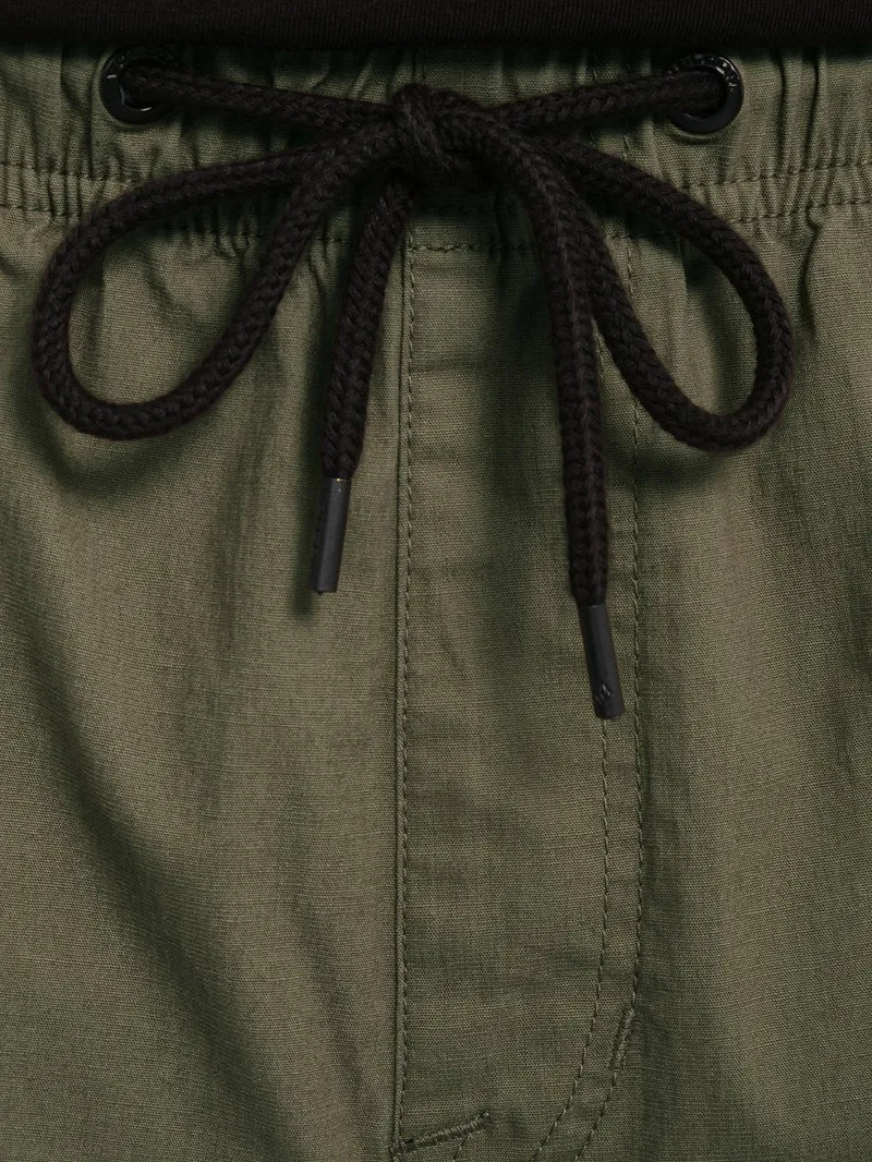 Billow Tapered Elasticated Waist Cargo - WINTERMOSS